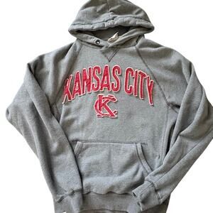 Blue 84 Women’s Small Kansas City SOFT Hoodie Y2K Fitted Sweatshirt TAILGATE
